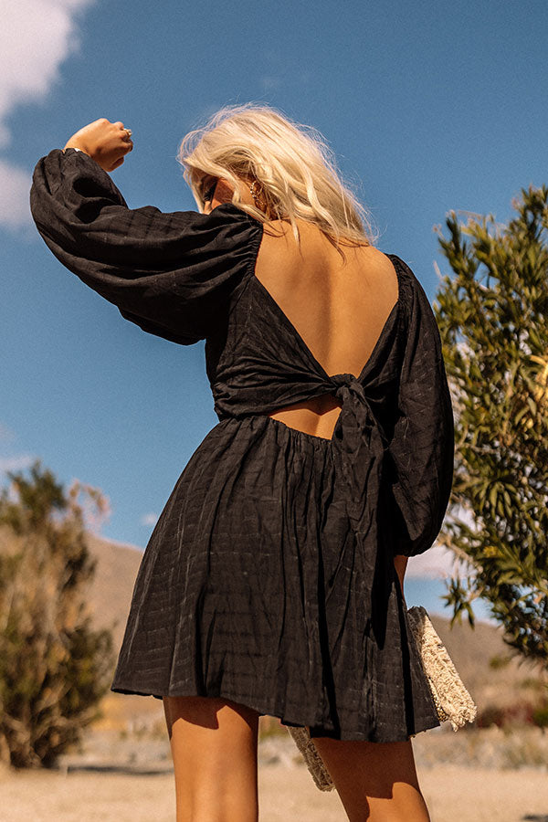 Just A Kiss Off Shoulder Dress In Black Image - 2