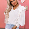 Splendid And Chic Ruffle Top In Ivory Image - 1