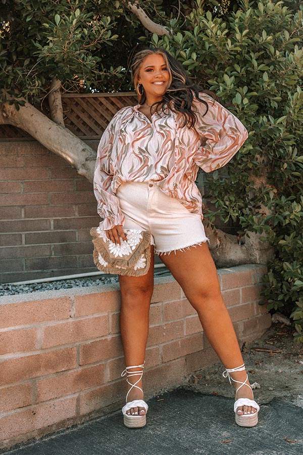 Delightful Endeavor Shift Top In Light Pink Curves Image - 2