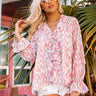 Sweet Love Affair Ruffle Top In Blush Image - 1
