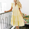 Fated For Love Midi Dress In Yellow Image - 1