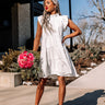 Walking Downtown Shift Dress In White Image - 1