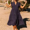 Fated For Love Midi Dress In Navy Image - 1