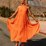 Hibiscus Kisses Midi In Orange Image - 1