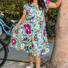 Forever Dreaming Floral Midi In Pear Curves Image - 1