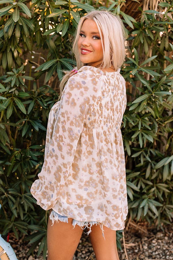 Bloom Town Shift Top In Mustard Image - 5