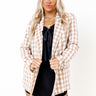 Letter To The Editor Gingham Blazer Image - 1