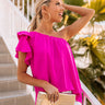 Style Mentor Shift Top In Fuchsia Image - 1