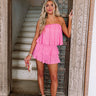 Cool Sea Breeze Satin Romper In Pink Image - 1