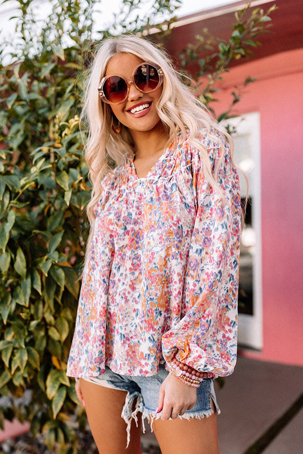 Feeling Elated Shift Top In Rose Image - 4