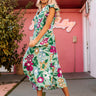 Forever Dreaming Floral Midi In Pear Image - 1