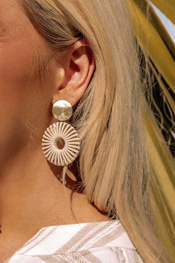 Sending Good Luck Earrings In Ivory Image - 3