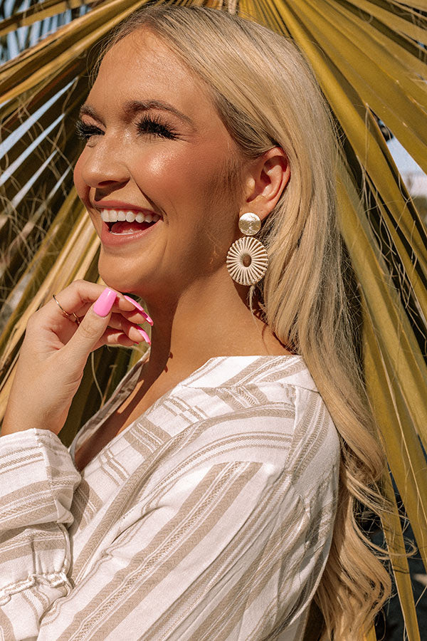 Sending Good Luck Earrings In Ivory Image - 1