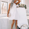 Sun Glow Shift Dress In White Image - 1