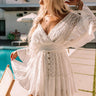Island Beauty Lace Romper In Ivory Image - 1