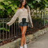 On The Verge Knit Top In Cream Image - 1