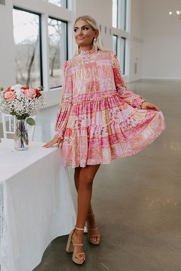 Stay Consistent Paisley Shift Dress