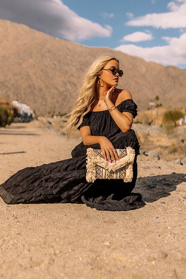 Mind On Mykonos Maxi In Black Image - 5