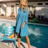Sunshine Pact Babydoll Dress In Ocean Blue Image - 1