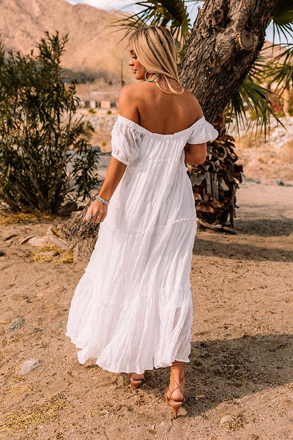 Mind On Mykonos Maxi In White Image - 5