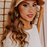Sunshine Delight Raffia Visor In Tan Image - 1
