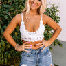 Beyond Sweet Crochet Bralette In White Image - 1