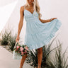 Beautiful Beach Waves Crochet Dress In Sky Blue Image - 1