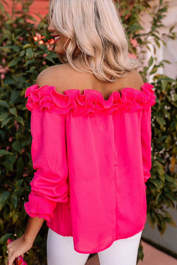 Beauty Filter One Shoulder Top In Pink • Impressions Online Boutique