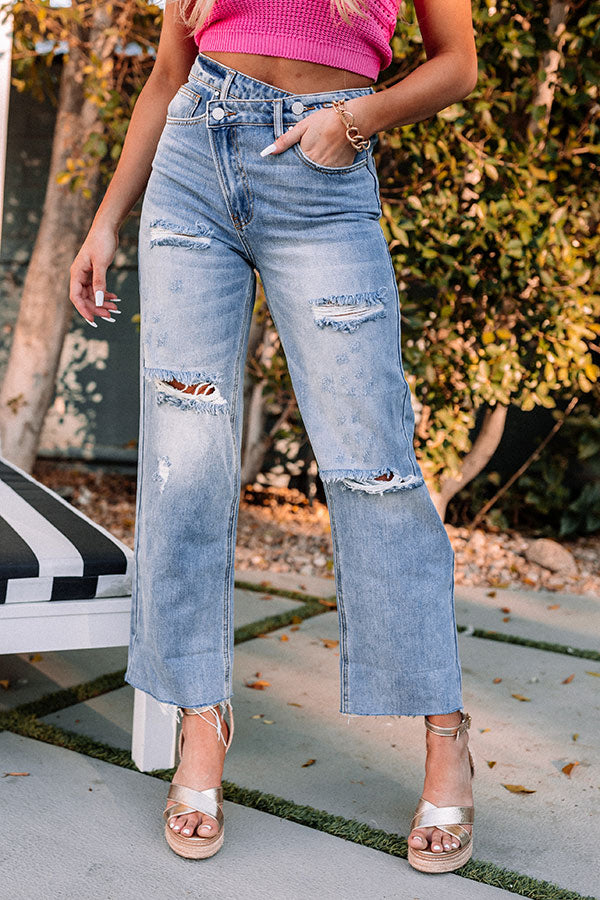 Risen The Jax High Waist Distressed Relaxed Jean Image - 3