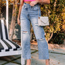 Risen The Jax High Waist Distressed Relaxed Jean Image - 1