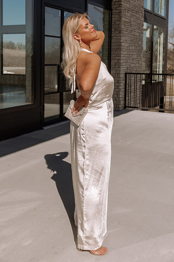 Champagne Hangout Jumpsuit Curves Image - 3