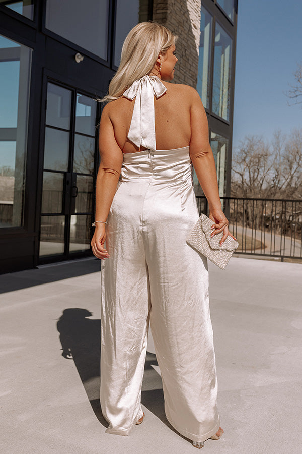 Champagne Hangout Jumpsuit Curves Image - 4