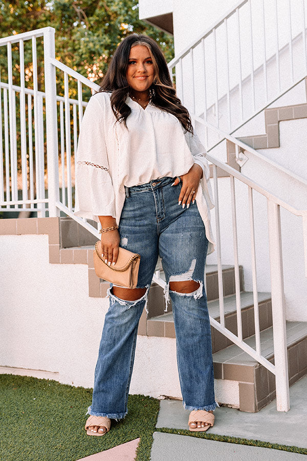 The Nora High Waist Distressed Jean Curves Image - 2