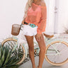 Only Sunshine Knit Top In Peach Image - 1