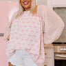 Fashionable Favor Shift Top In Pink Curves Image - 1