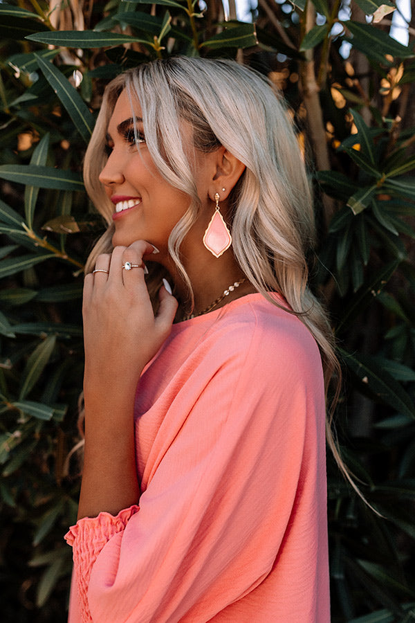 Costa Maya Crush Earrings In Pink