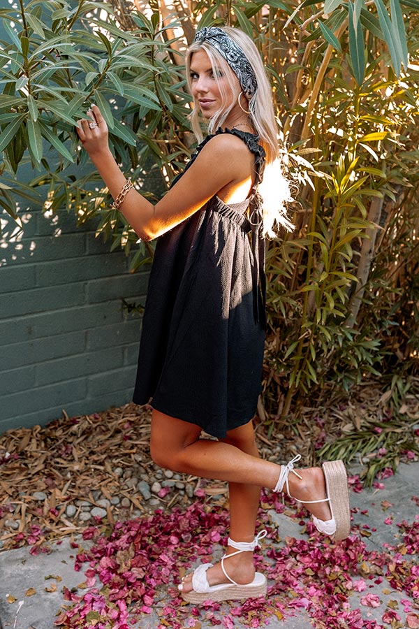Soaking Up Sun In Santorini Dress Image - 3
