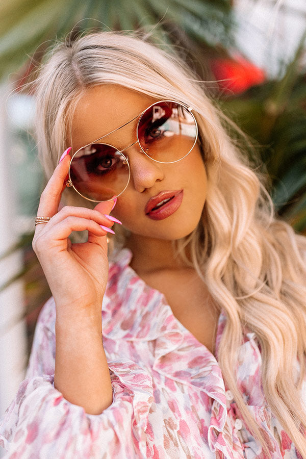 Serious About Sunshine Sunnies In Blush