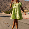Connecting Over Cocktails Shift Dress In Lime Image - 1
