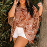 Beach Hustle Shift Tunic In Brown Curves Image - 1