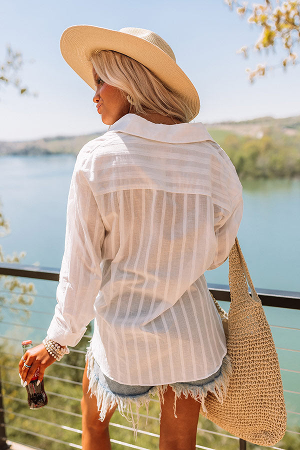 Casual Lake Weekend Button Up Image - 4