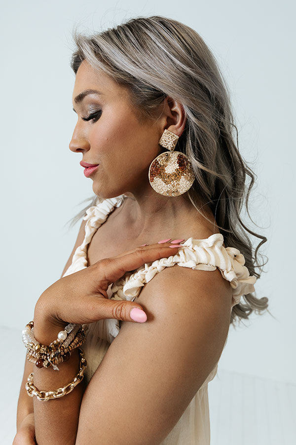 Reasons To Party Sequin Earrings Image - 1