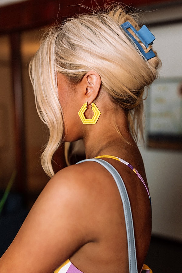 Cabana Spot Earrings In Yellow