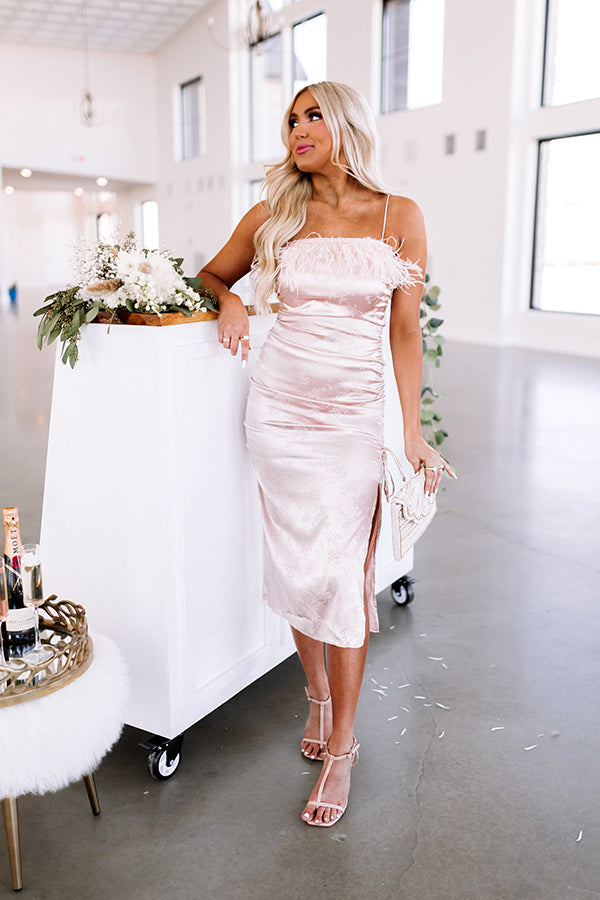 Counting Down To Champagne Ruched Midi Image - 1