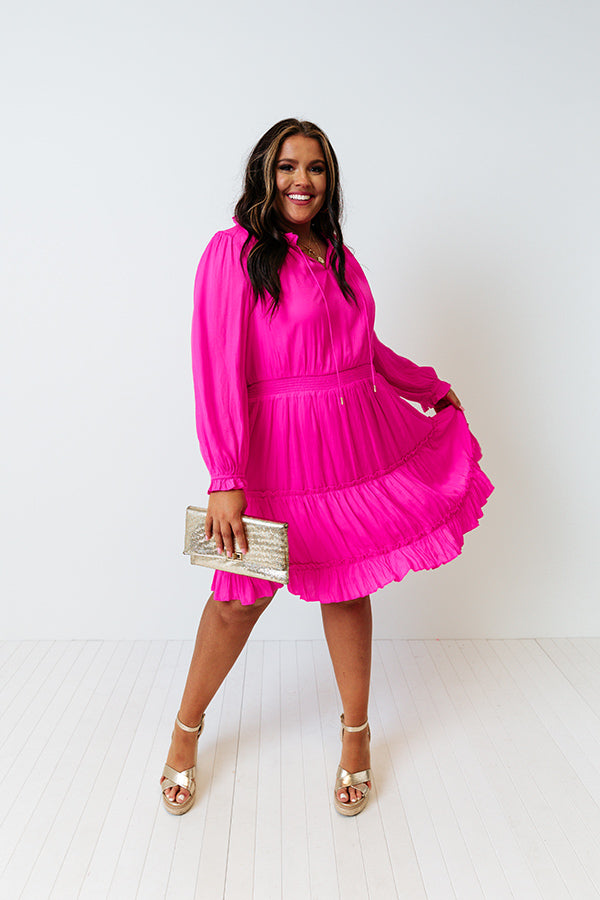 Weekend Meetup Dress in Hot Pink Curves Image - 3