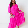 Touring Rome Maxi Dress Curves in Hot Pink Image - 1