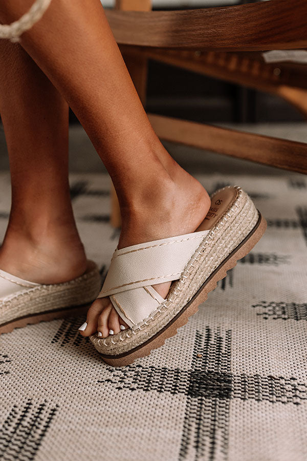 The Rainier Faux Leather Espadrille Image - 2