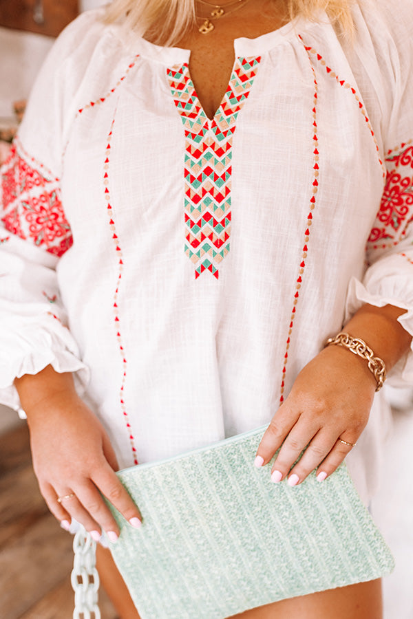 Mezcal Margs Embroidered Top Curves Image - 3