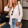 Sunlight Delight Button Up Top In Ivory Image - 1