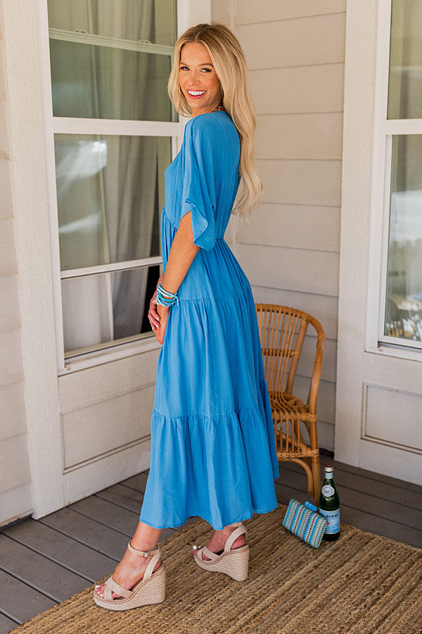 Sunshine Horizon Maxi In Ocean Blue Image - 4